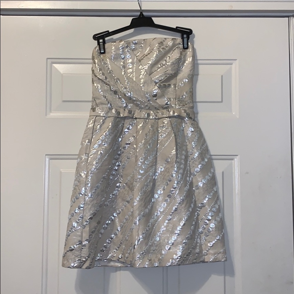 Strapless cocktail dress